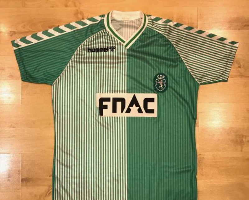 Primera equipación de Sporting de Portugal 87-88