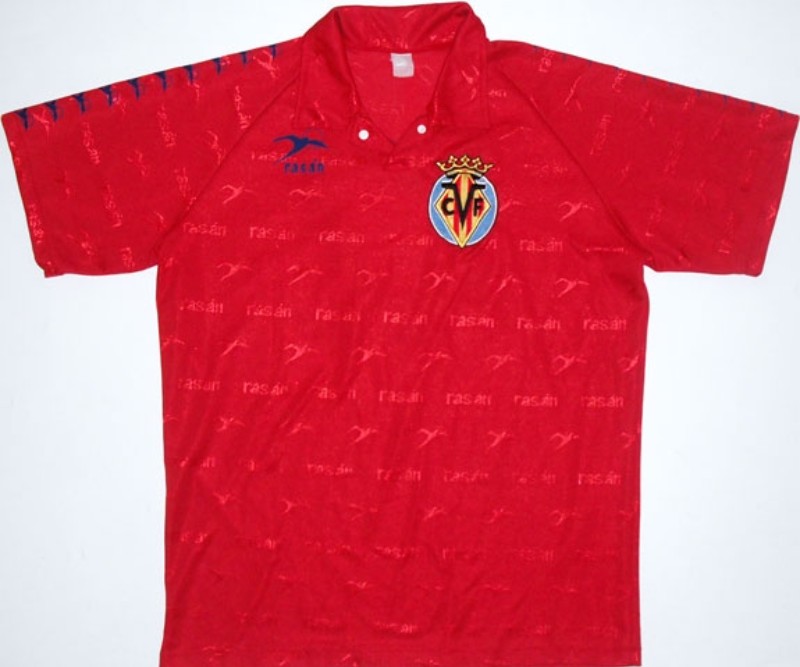 Segunda equipación de Villarreal 91-92