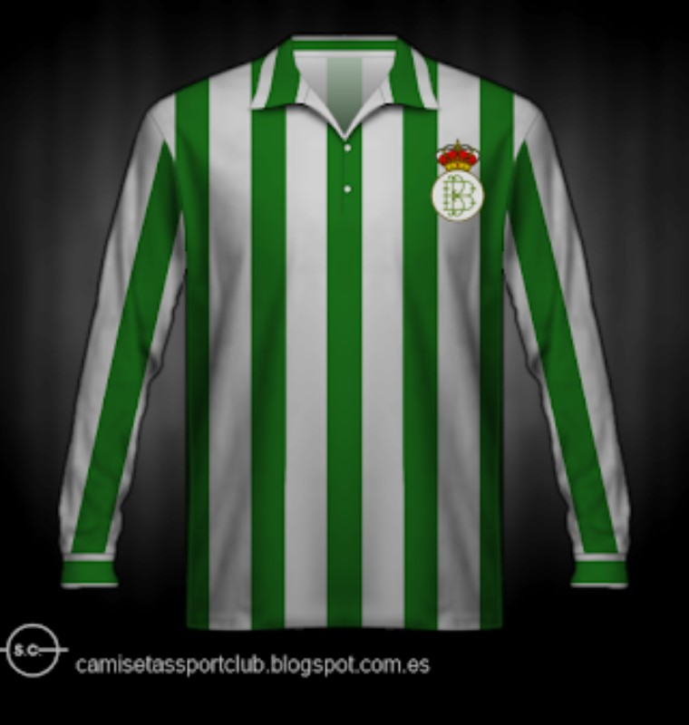 Primera equipación de Real Betis 56-57