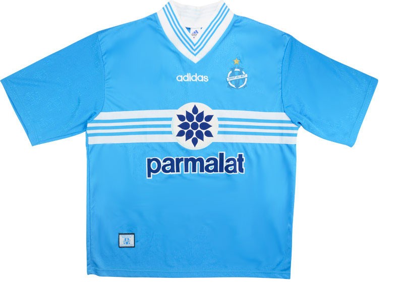 Segunda equipación de Olympique de Marsella 96-97