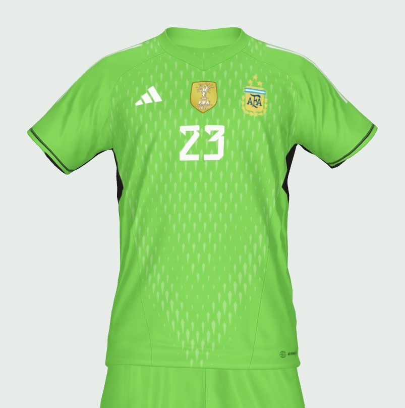 Equipación de portero de Argentina 2023
