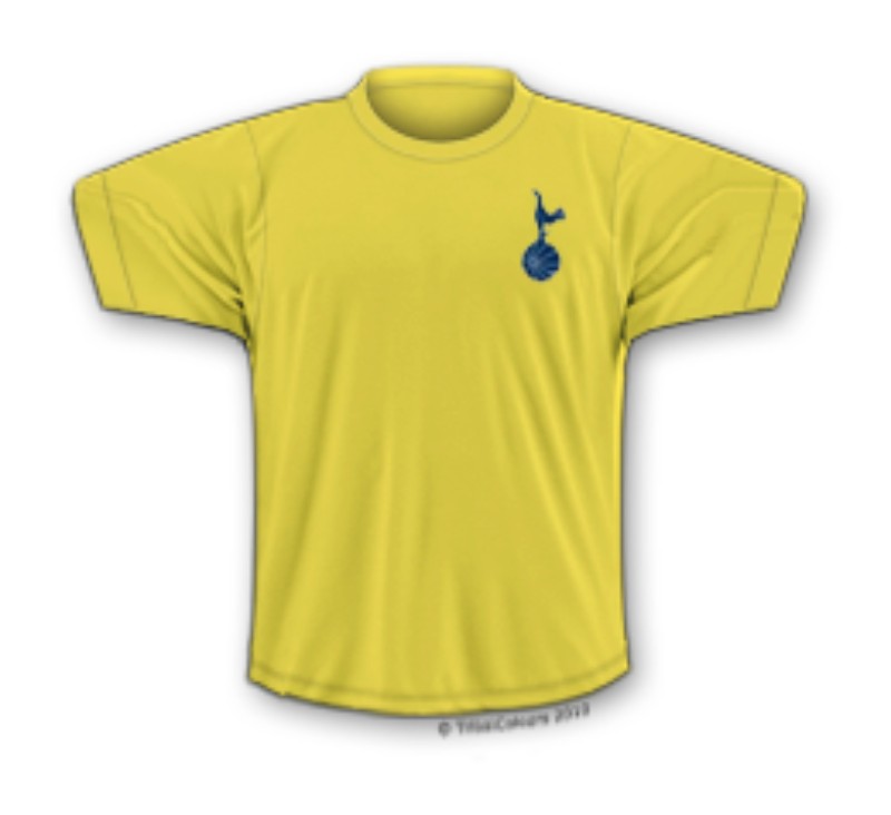 Segunda equipación de Tottenham 74-75