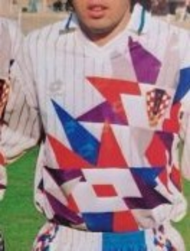 Segunda equipación de Croacia 1992