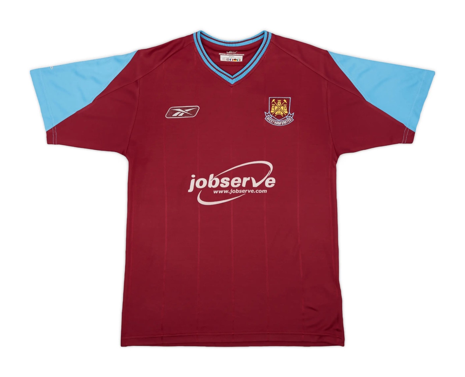 Primera equipación de West Ham United 03-04