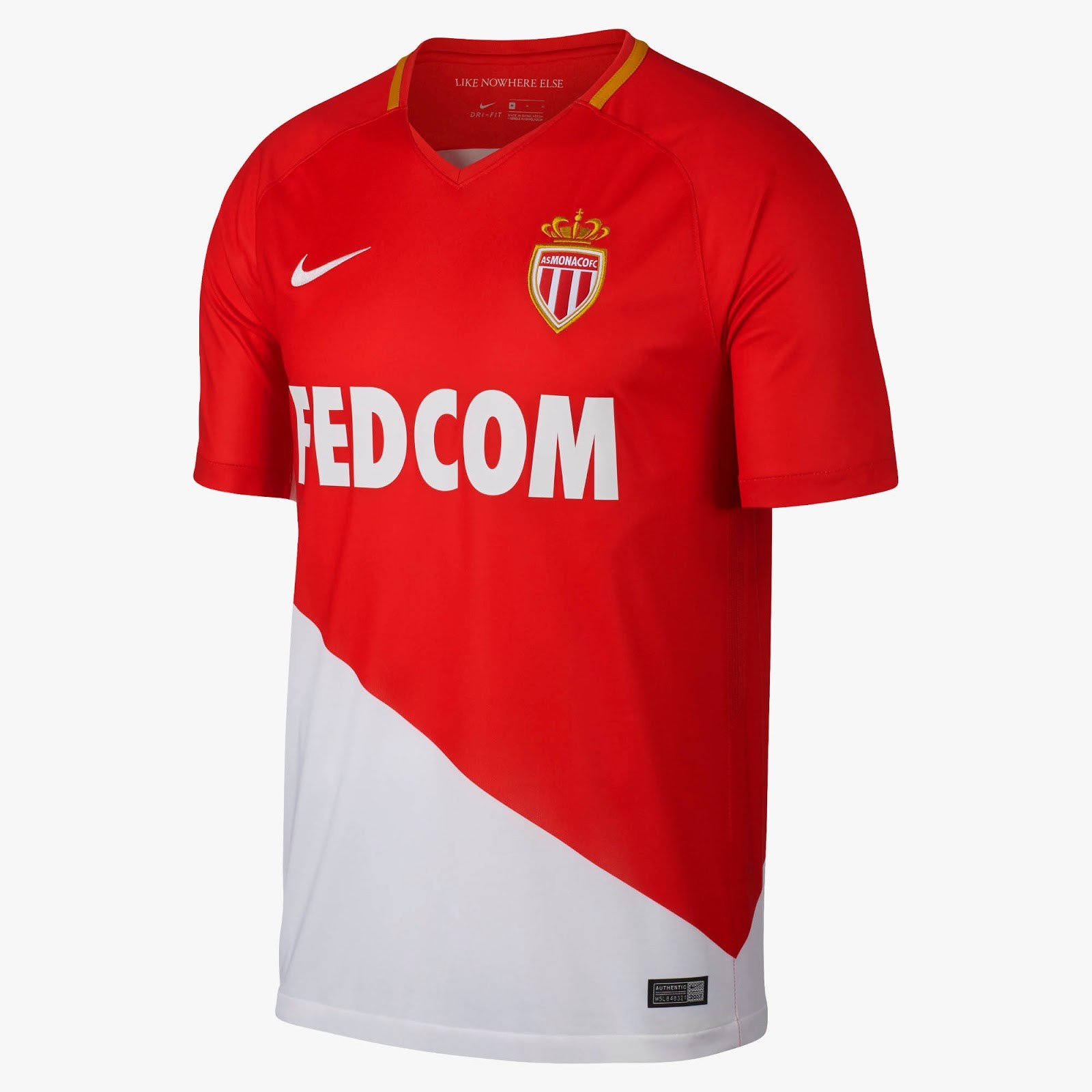 Primera equipación de Monaco 17-18
