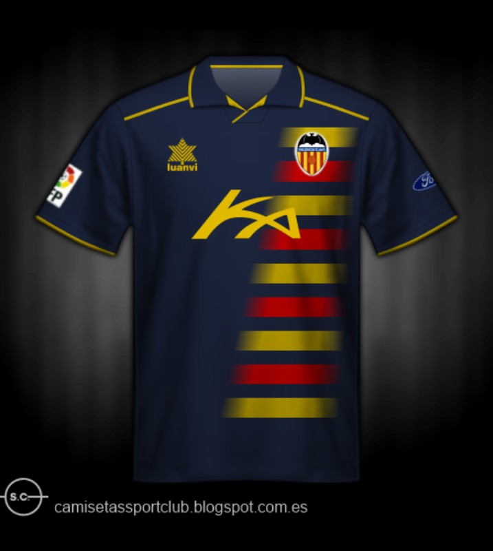 Segunda equipación de Valencia 97-98