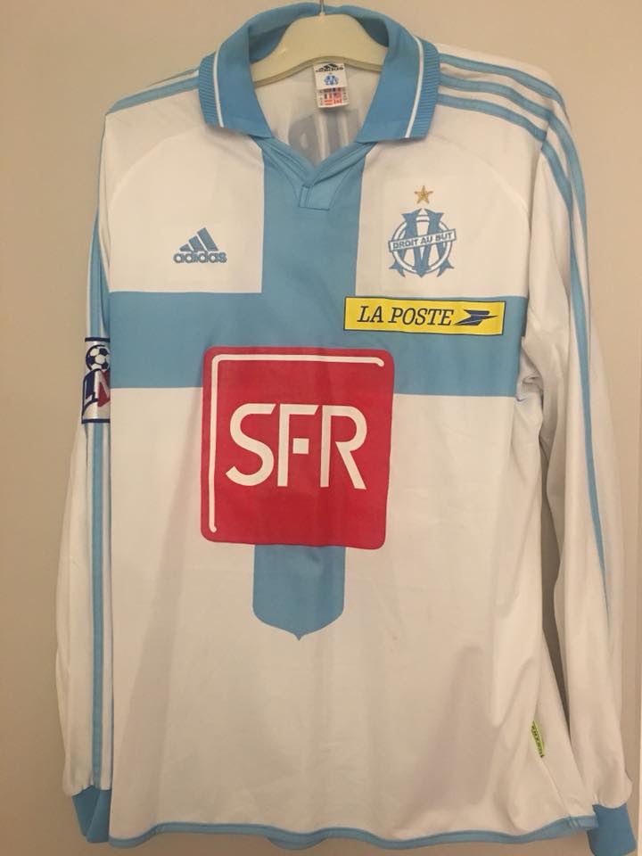 Primera equipación de Olympique de Marsella 00-01