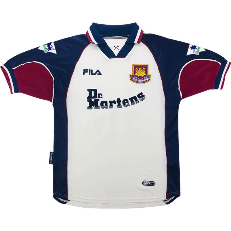 Segunda equipación de West Ham United 00-01
