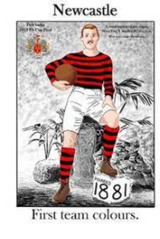 Primera equipación de Newcastle 1881