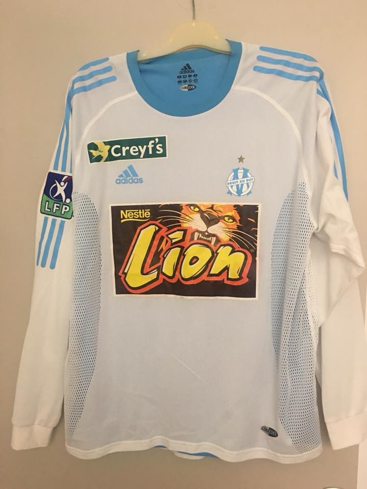 Primera equipación de Olympique de Marsella 02-03