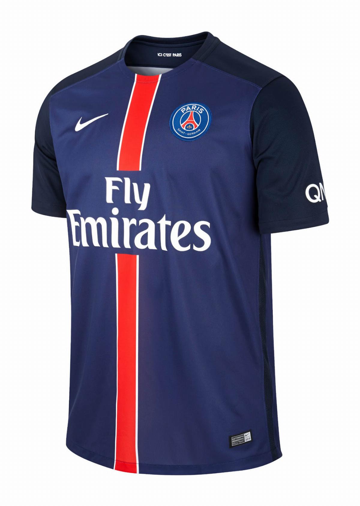 Primera equipación de Paris Saint-Germain 15-16