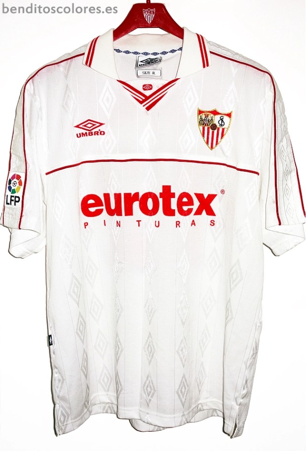 Primera equipación de Sevilla FC 00-01