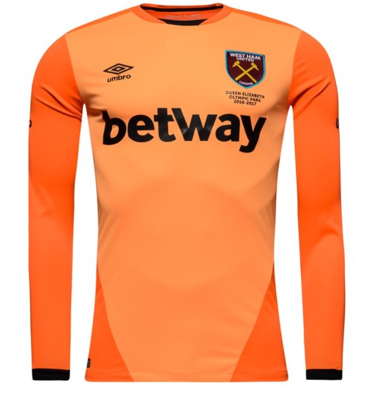 Equipación de portero de West Ham United 16-17