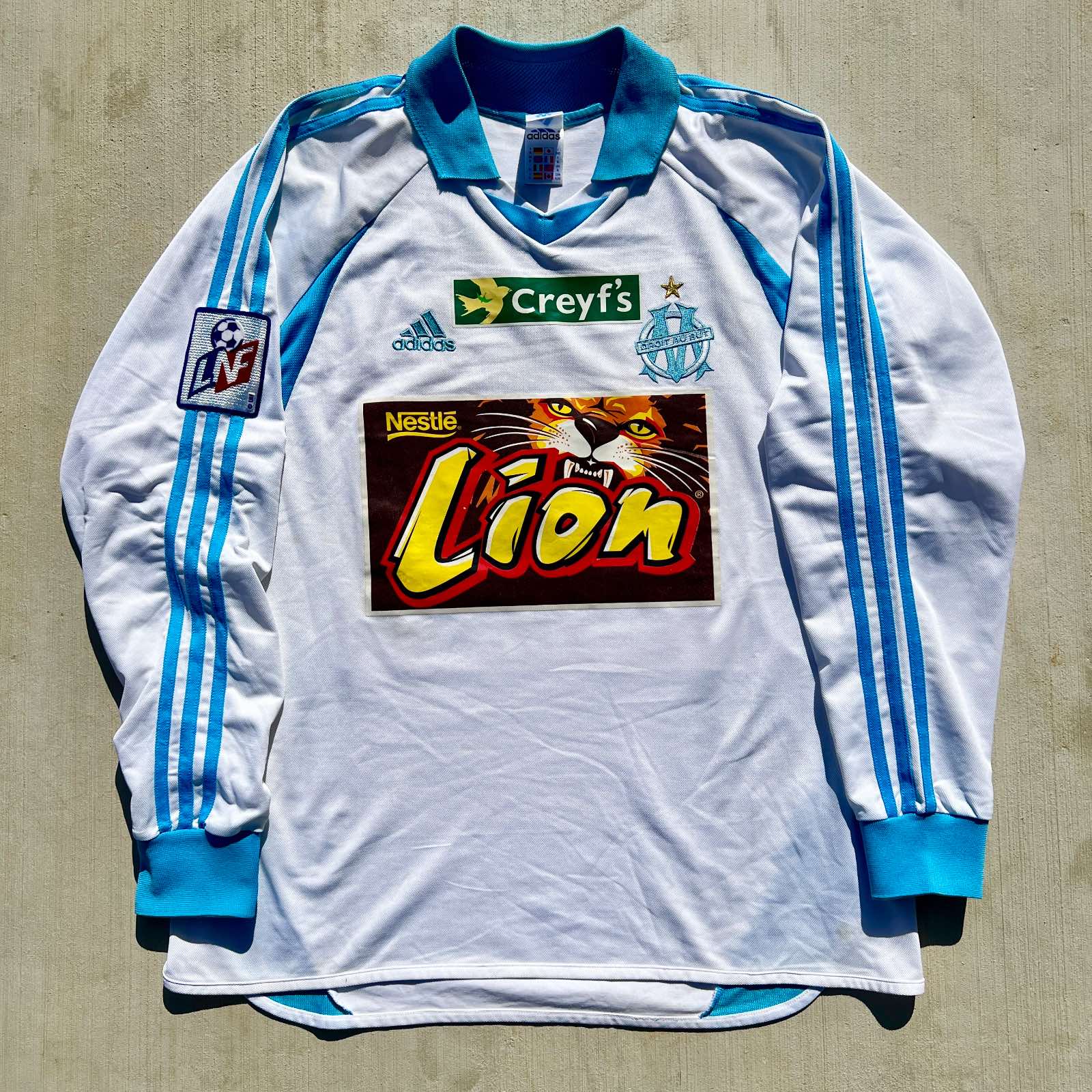 Primera equipación de Olympique de Marsella 01-02