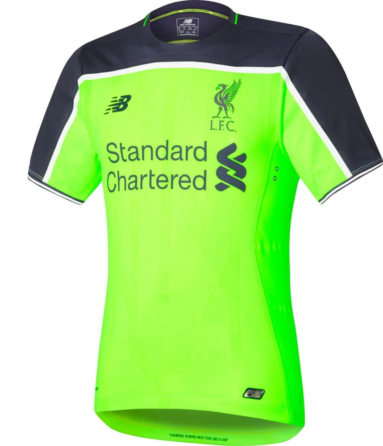 Tercera equipación de LiverpoolFC 16-17