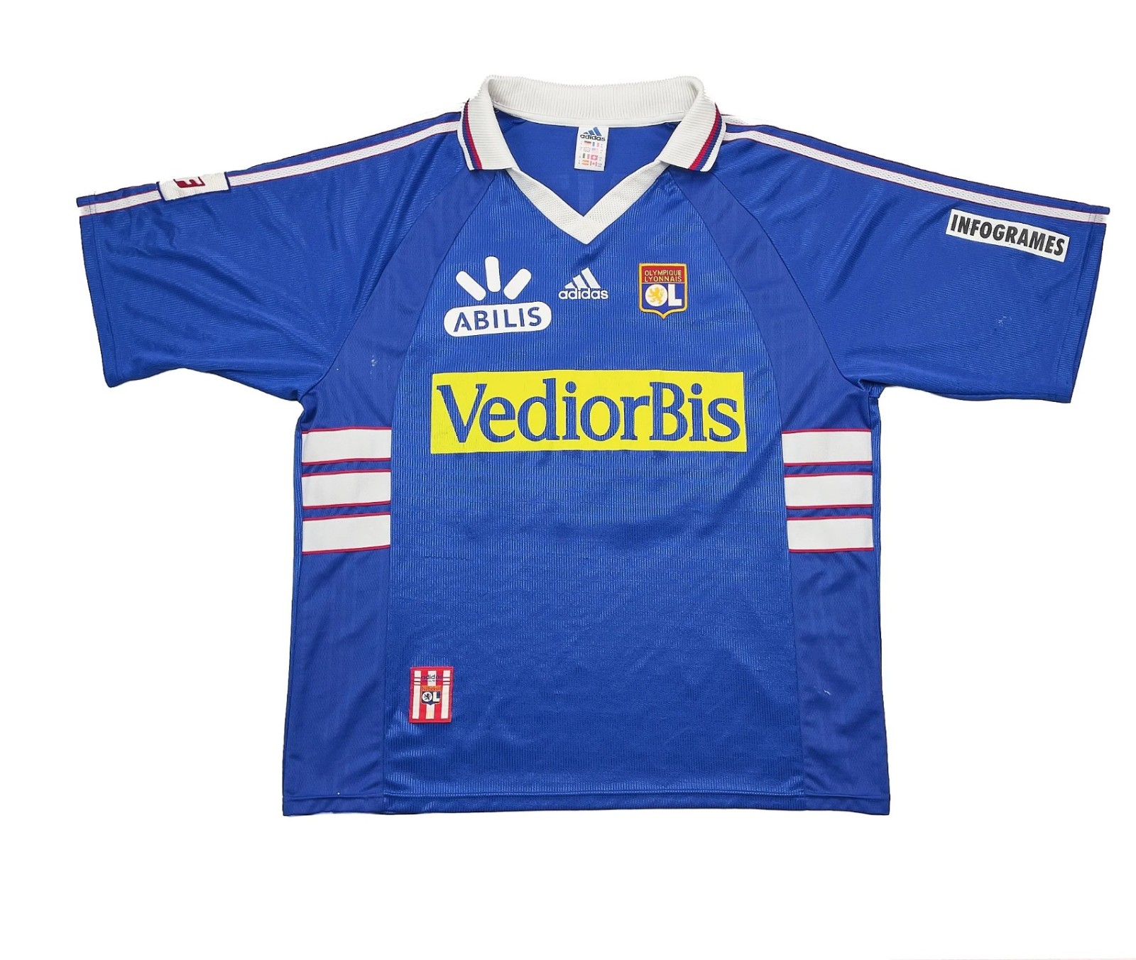 Segunda equipación de Olympique de Lyon 98-99