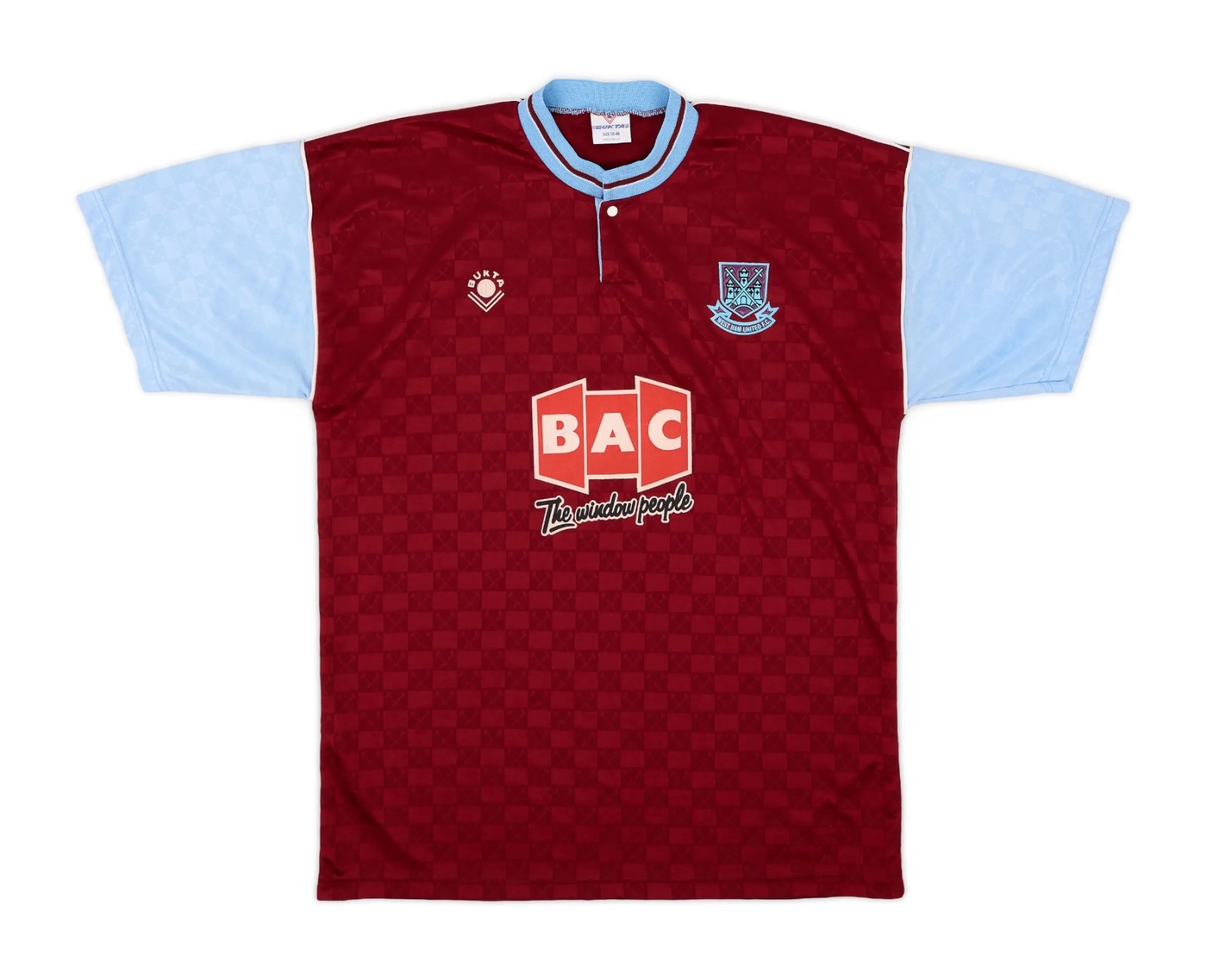 Primera equipación de West Ham United 89-90