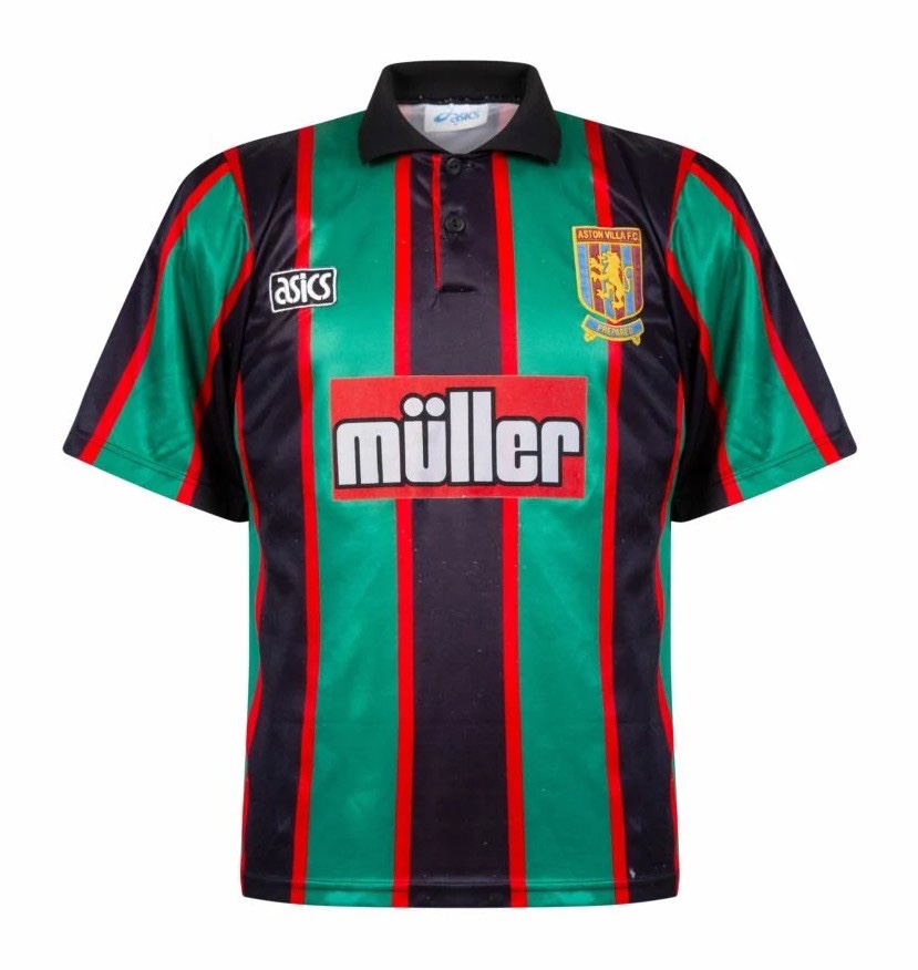 Segunda equipación de Aston Villa 93-94