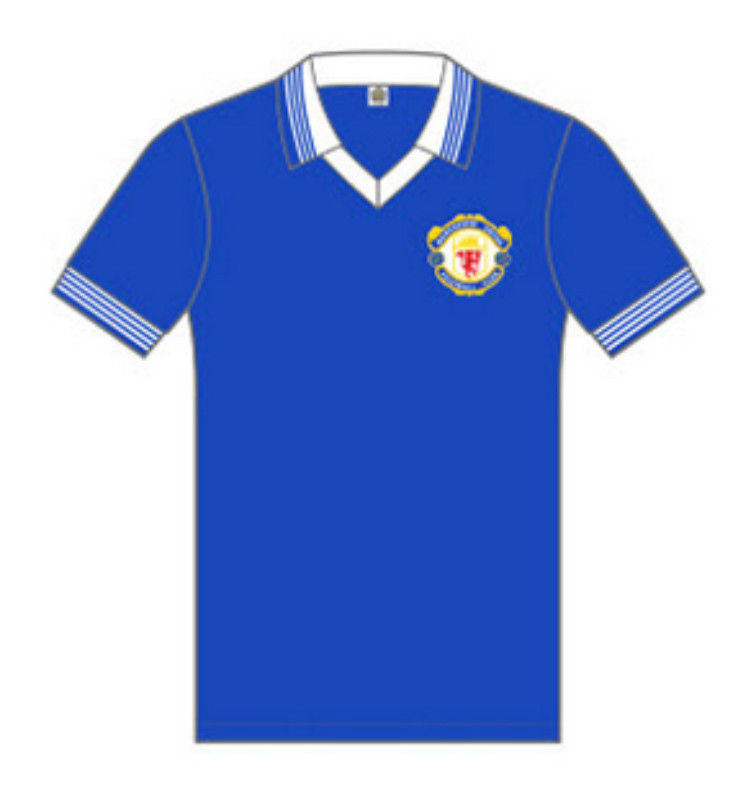 Tercera equipación de Manchester United 76-77