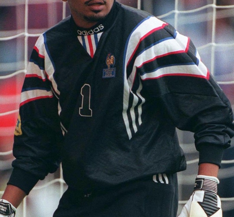 Equipación de portero de Francia 1996