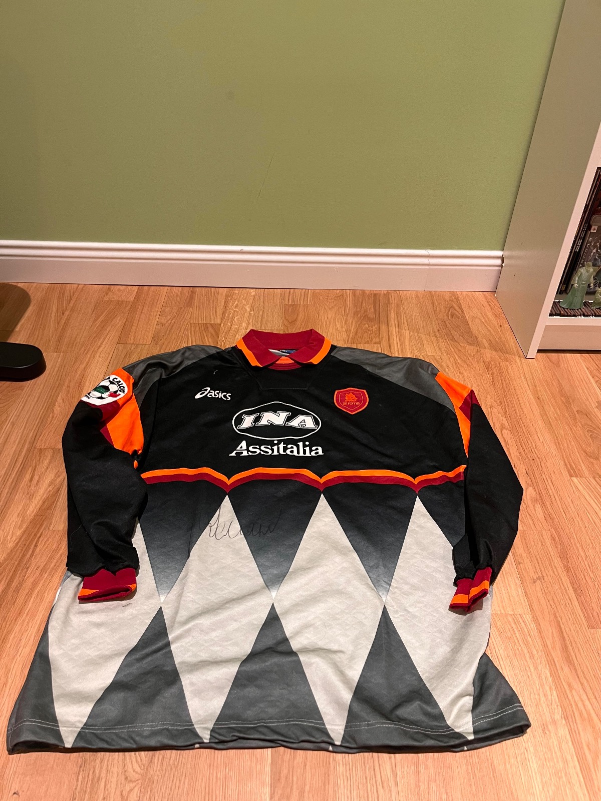 Equipación de portero de Roma 96-97