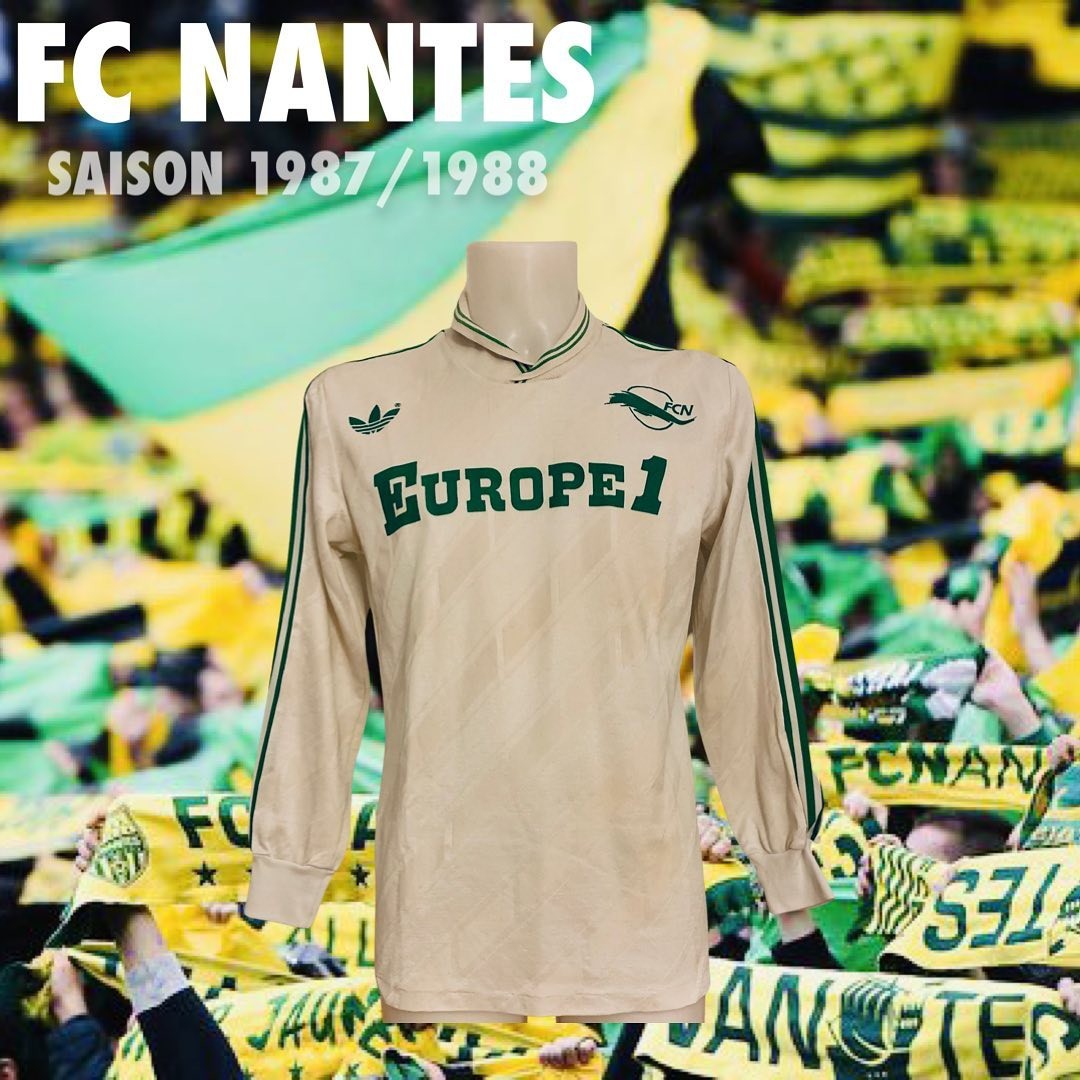 Segunda equipación de Nantes 87-88
