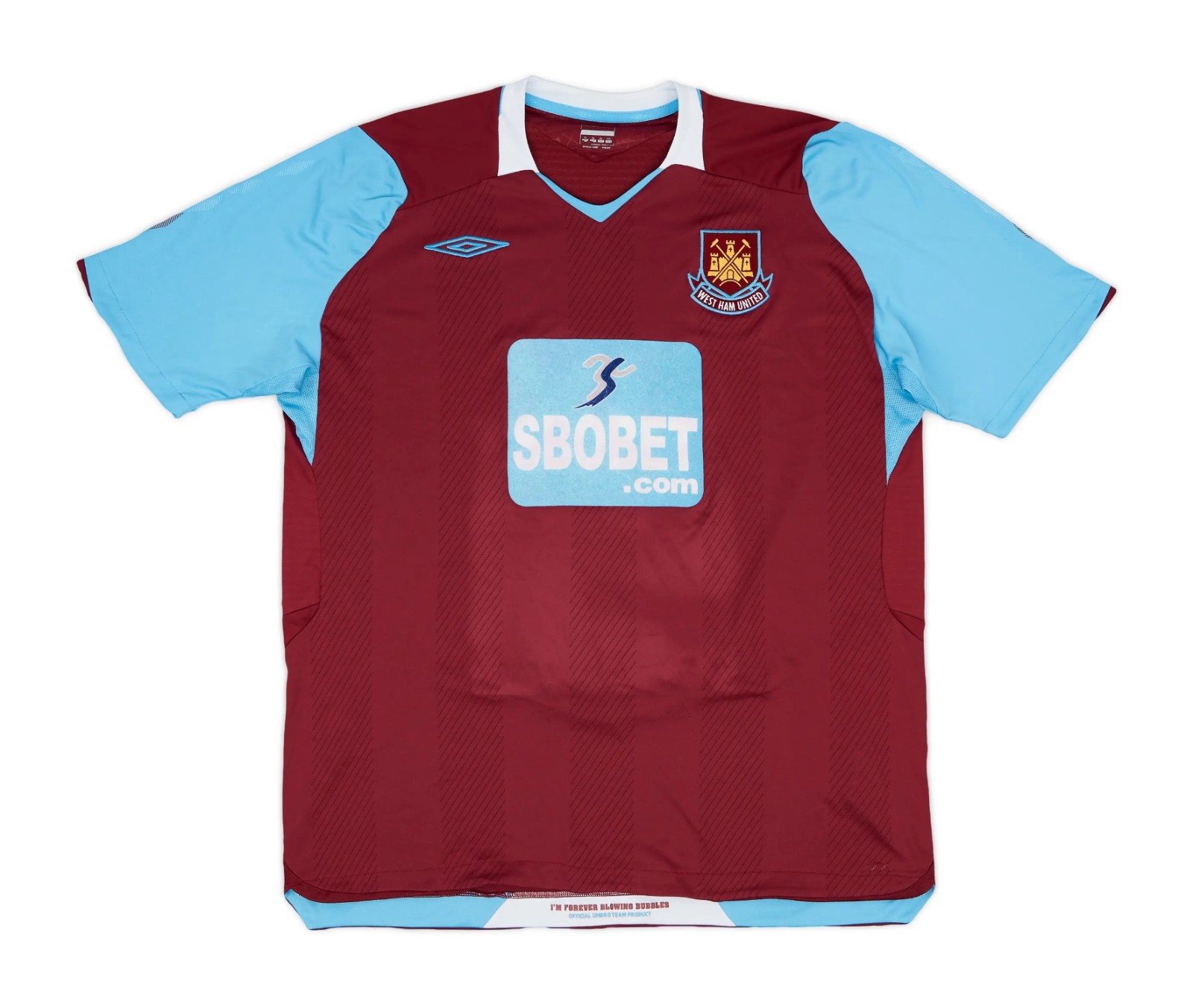 Primera equipación de West Ham United 08-09