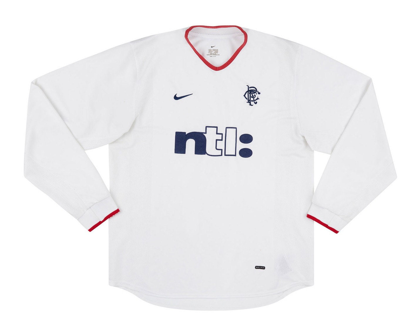 Segunda equipación de Glasgow Rangers 01-02