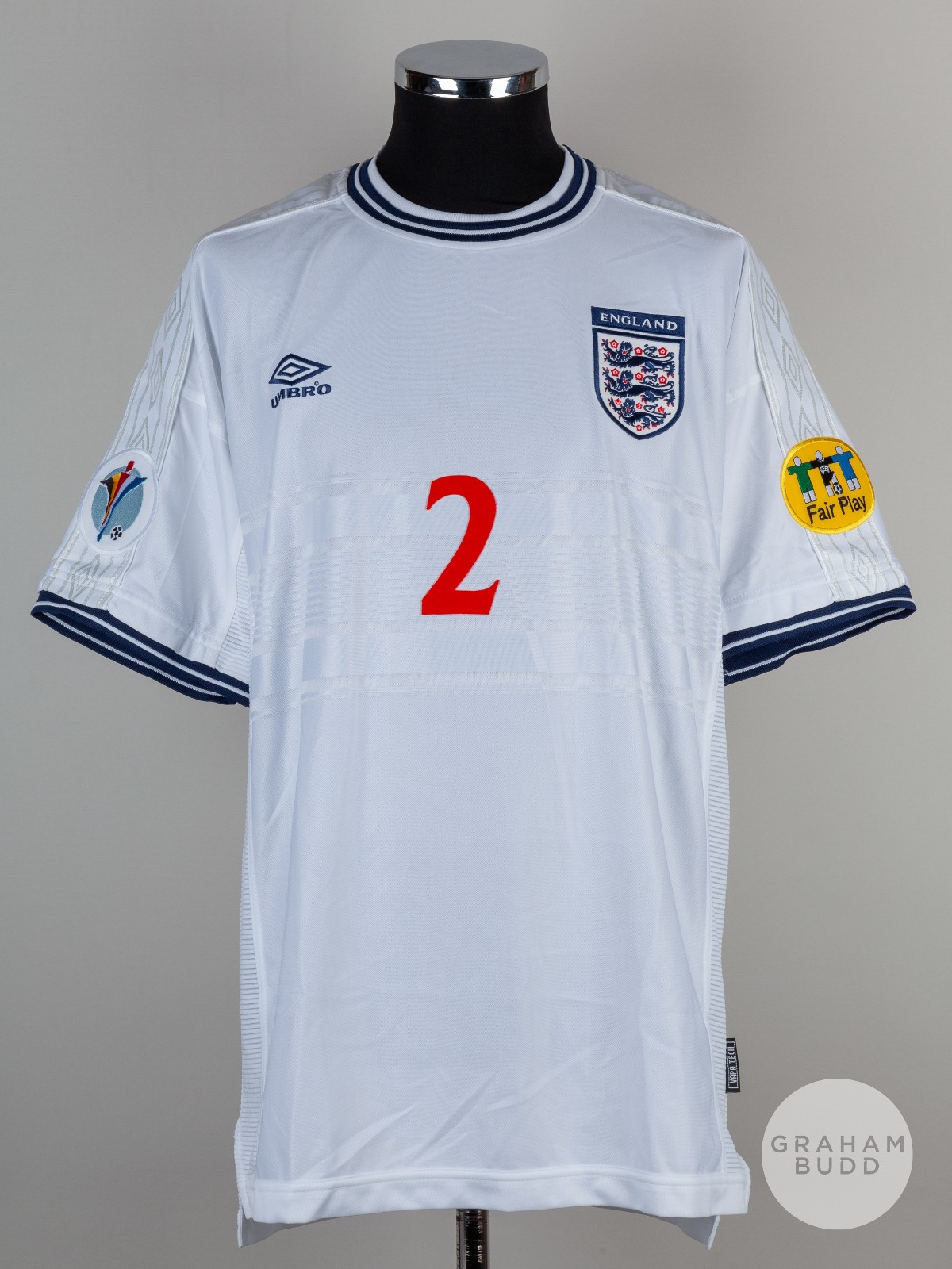 Primera equipación de Inglaterra 2000