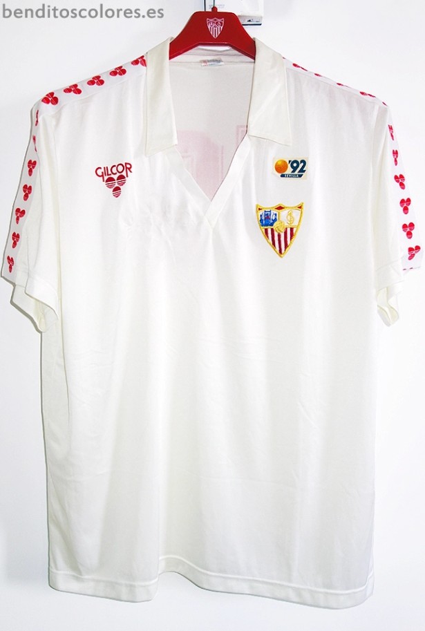 Primera equipación de Sevilla FC 86-87