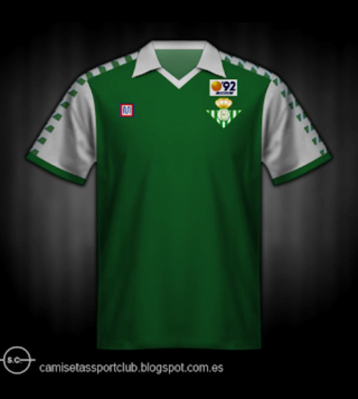 Segunda equipación de Real Betis 86-87