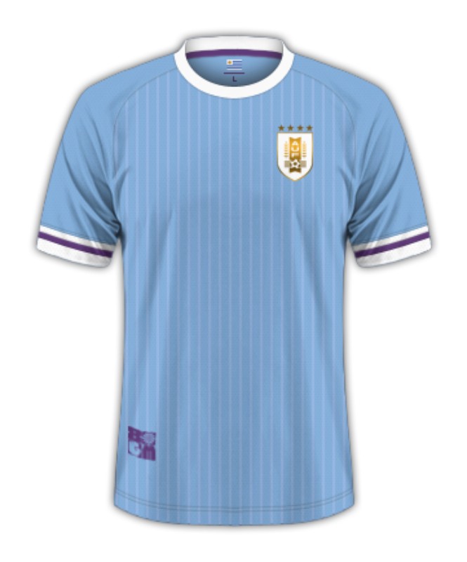 Primera equipación de Uruguay 2024