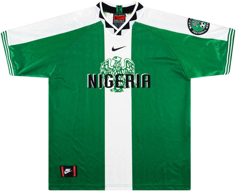 Primera equipación de Nigeria 1996