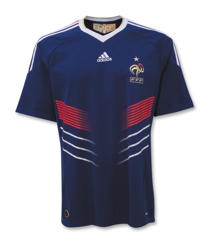 Primera equipación de Francia 2010