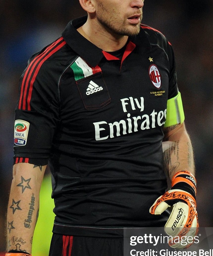 Equipación de portero de Milan 12-13