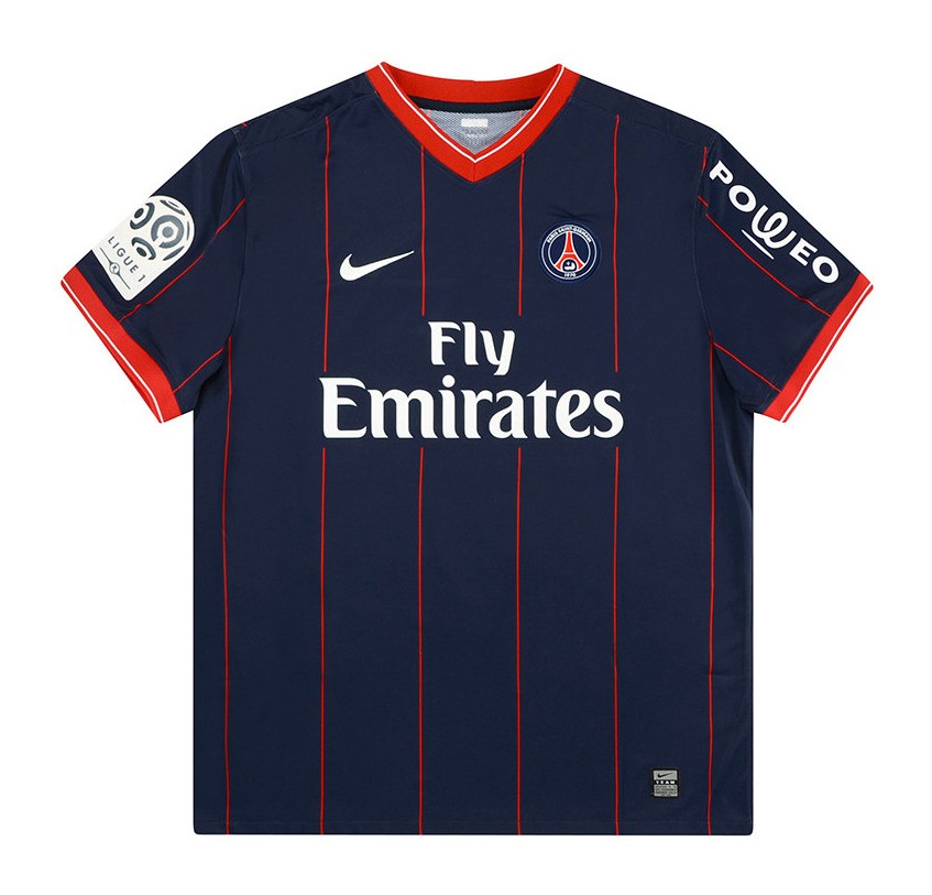 Primera equipación de Paris Saint-Germain 09-10
