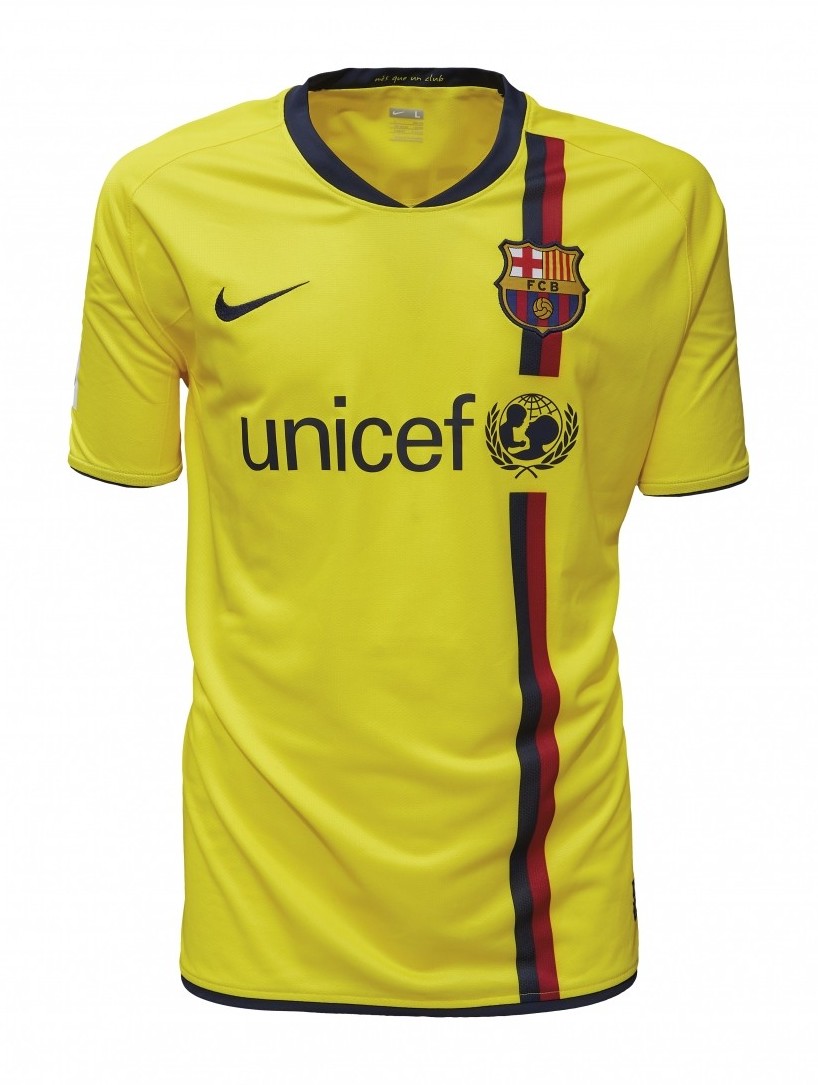 Segunda equipación de Barcelona 08-09