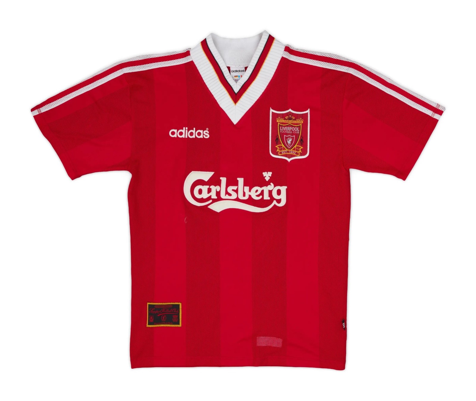 Primera equipación de LiverpoolFC 95-96