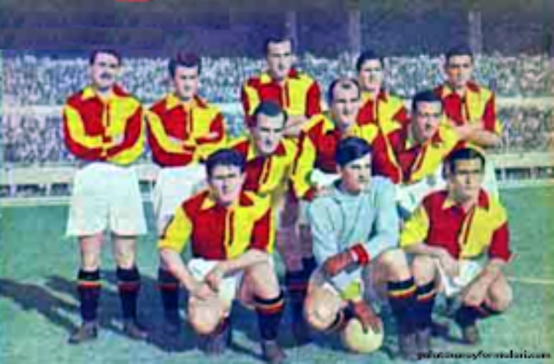 Primera equipación de Galatasaray 1950-58