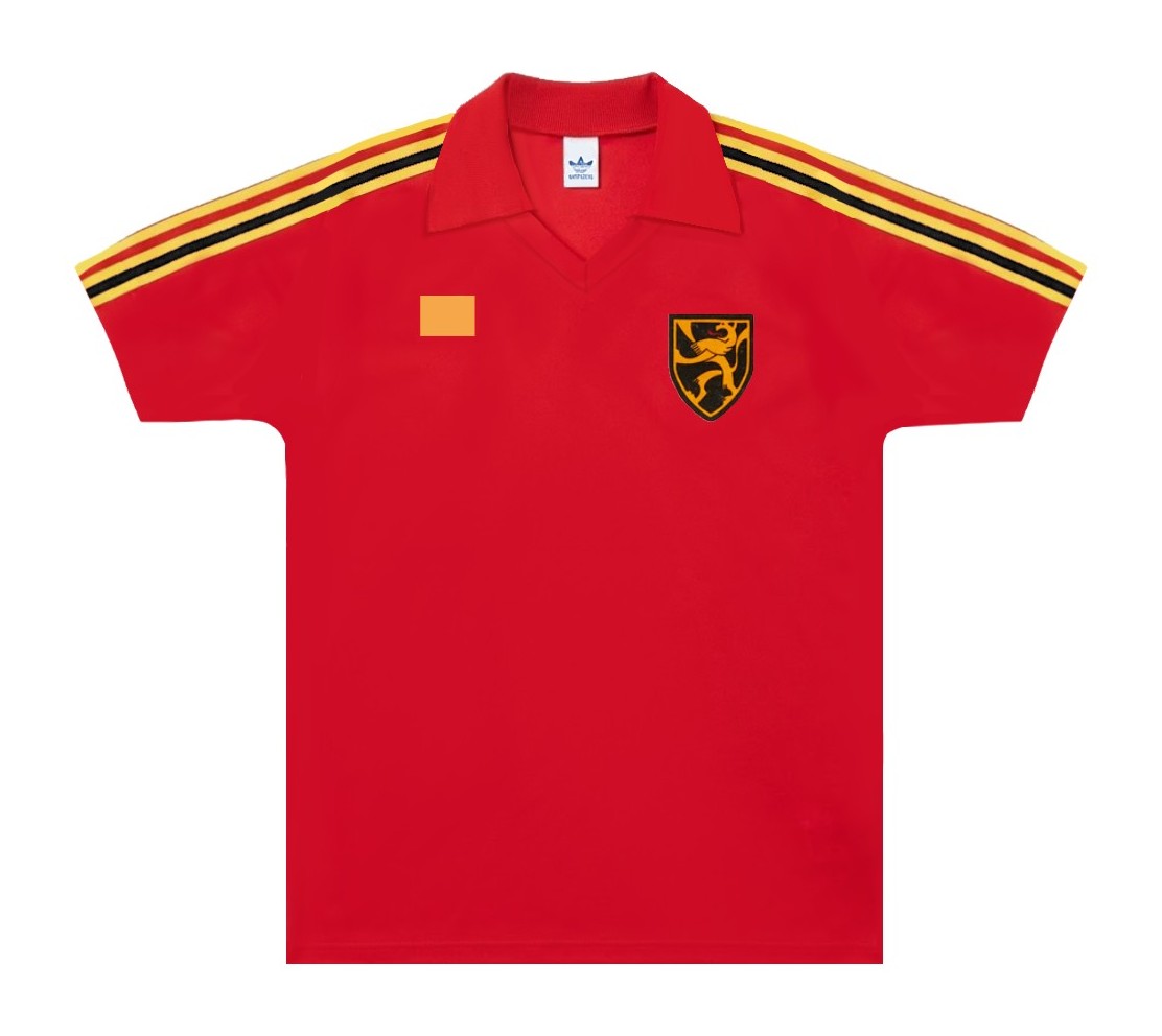 Primera equipación de Bélgica 1980