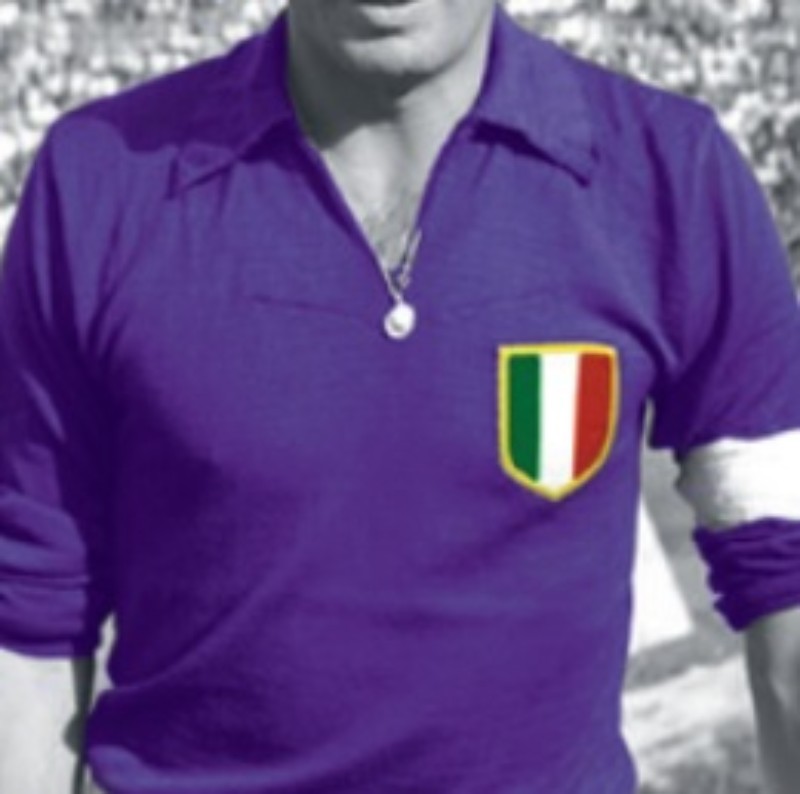 Primera equipación de Fiorentina 56-57