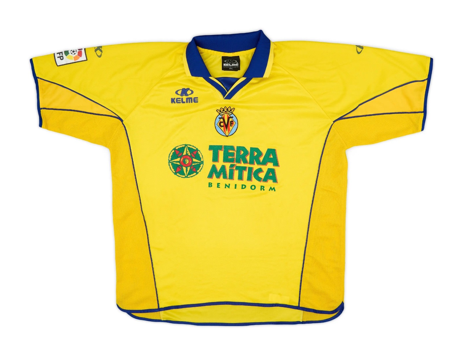 Primera equipación de Villarreal 01-02