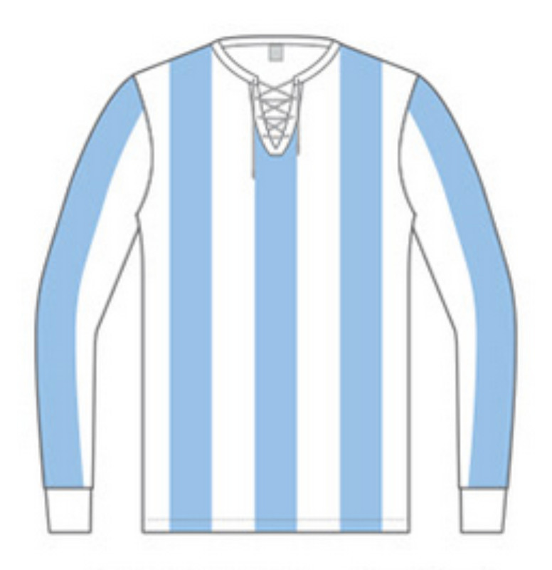 Primera equipación de Argentina 1920-30