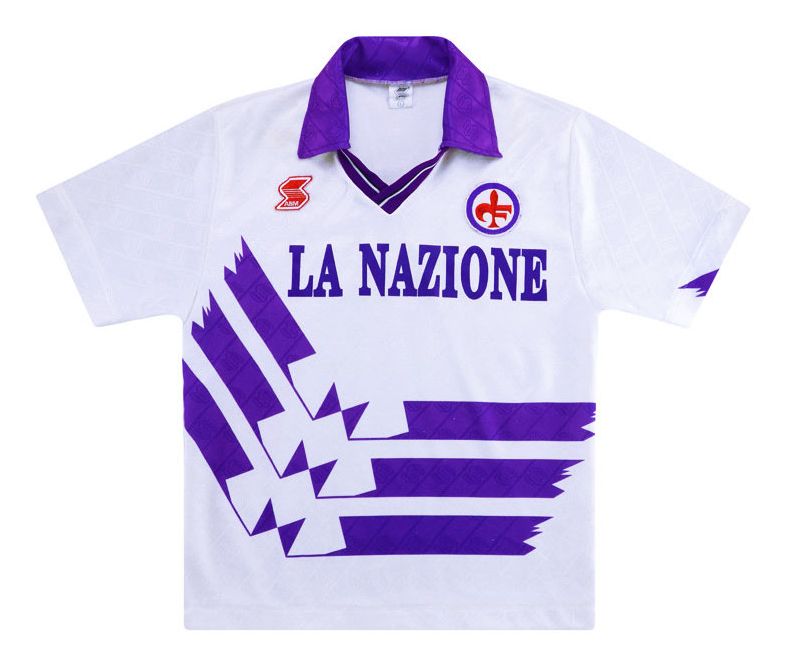 Segunda equipación de Fiorentina 90-91