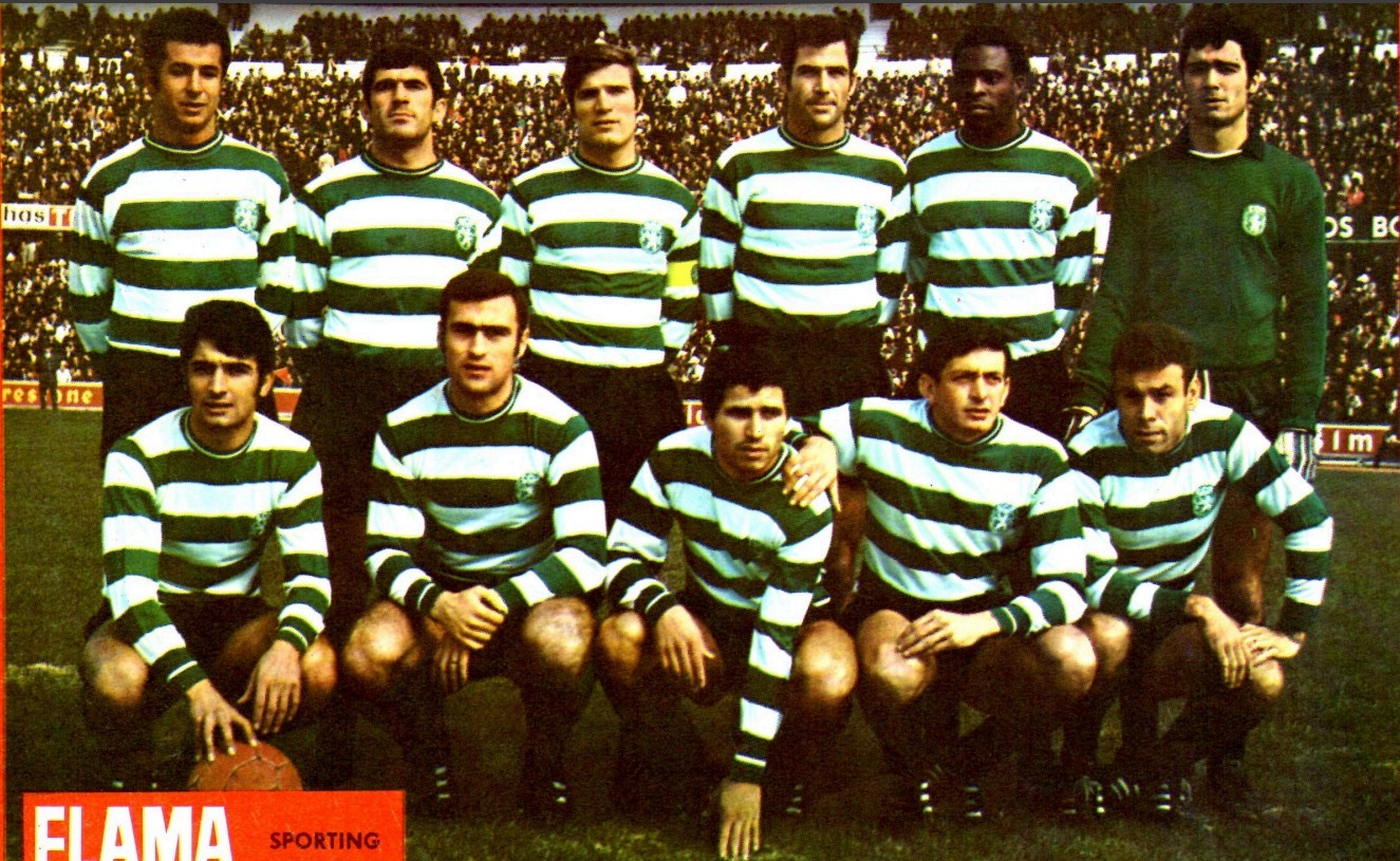 Primera equipación de Sporting de Portugal 68-69