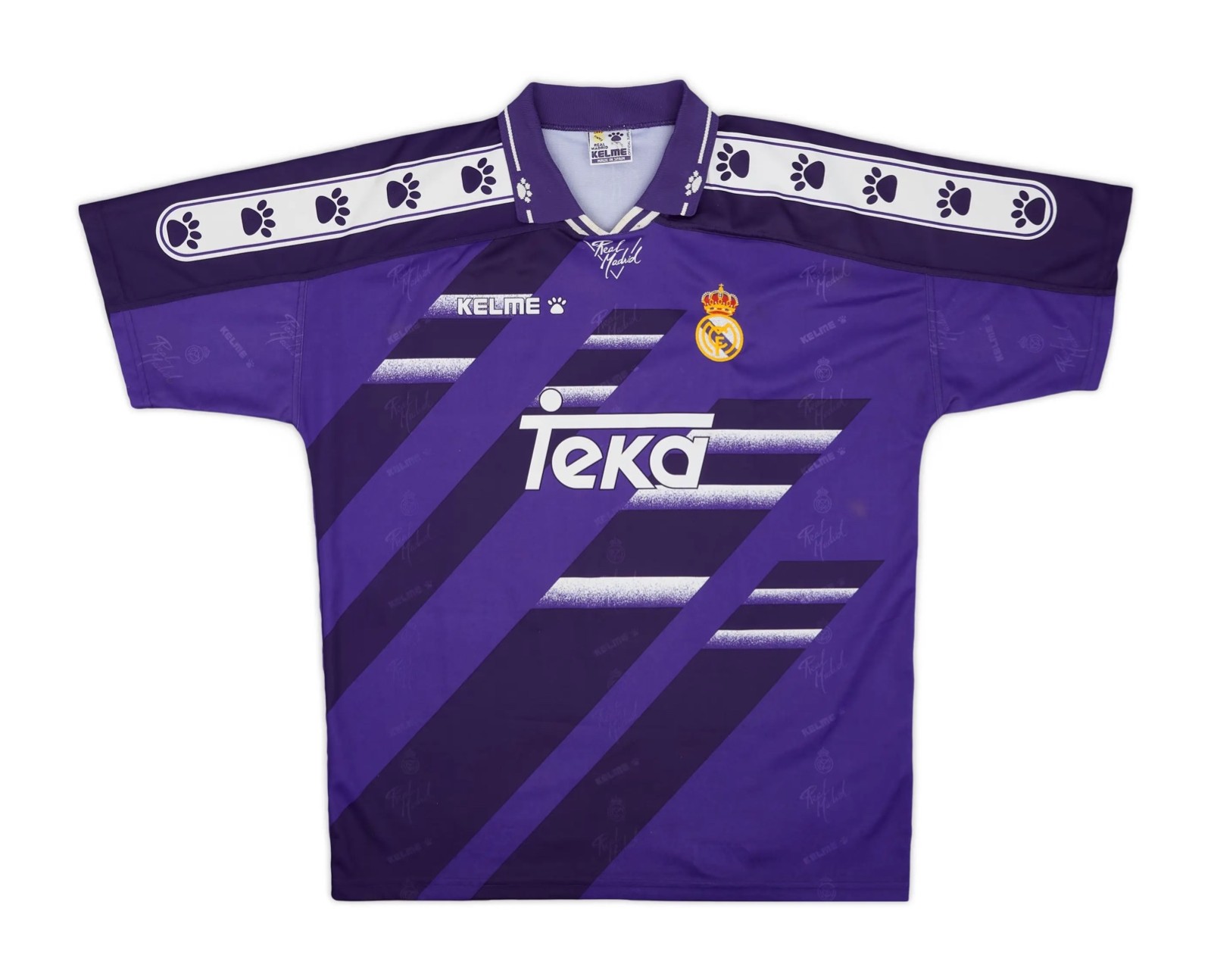 Segunda equipación de Real Madrid 95-96