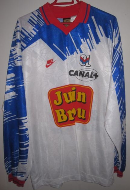 Primera equipación de Olympique de Lyon 93-94