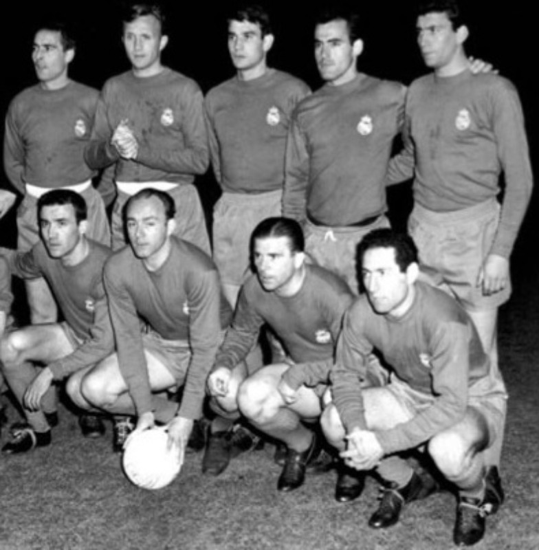 Segunda equipación de Real Madrid 61-62