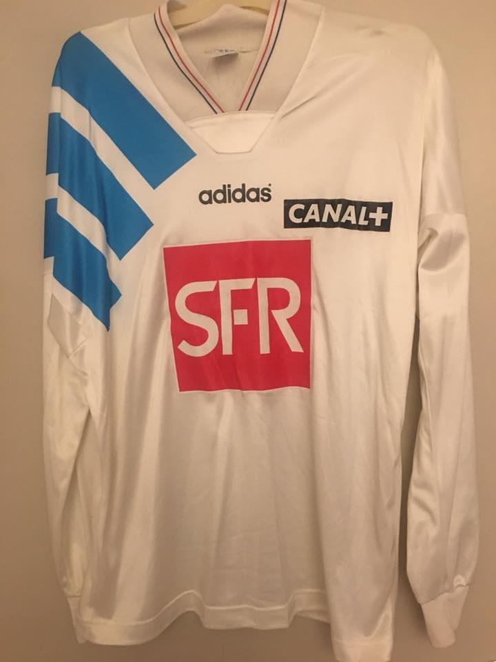 Primera equipación de Olympique de Marsella 93-94