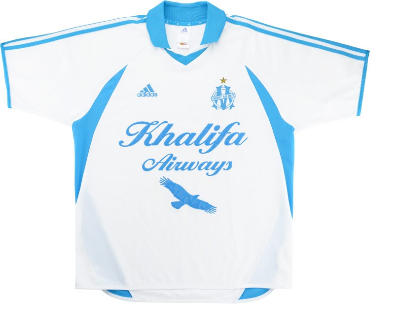 Primera equipación de Olympique de Marsella 01-02